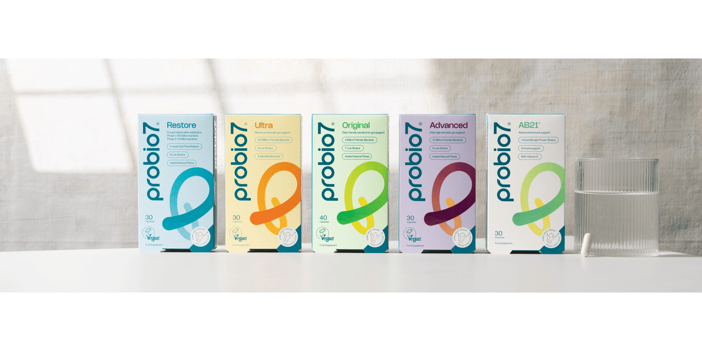 Convenient probiotic capsules to support digestive health daily